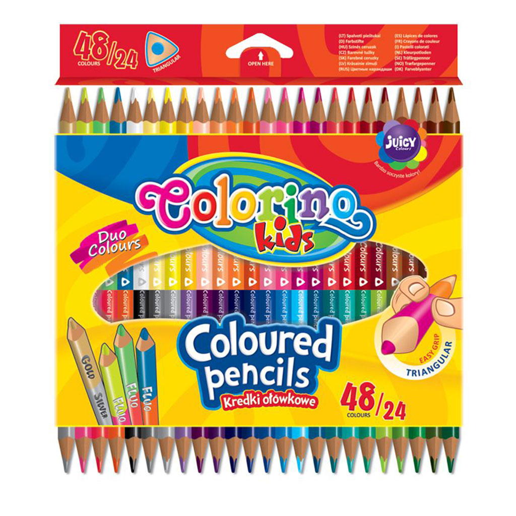 Colorino triangular colored pencils – Valiza Stationary